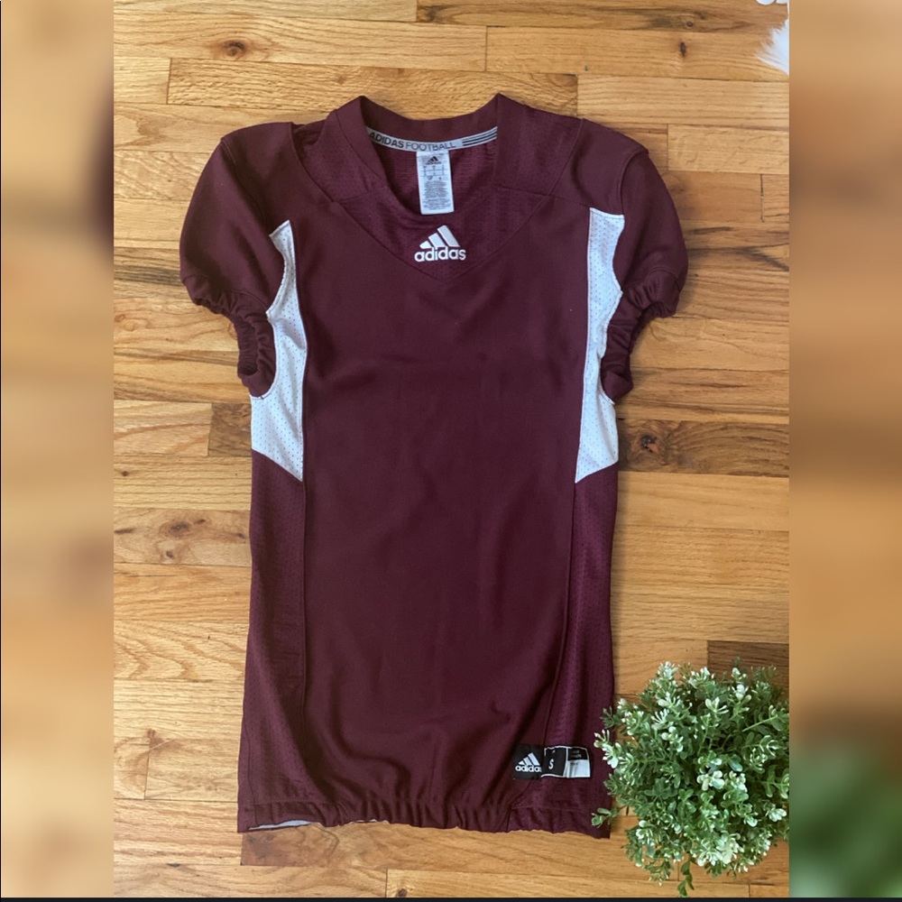 ADIDAS Techfit Hyped Burgundy Football Jersey NWT